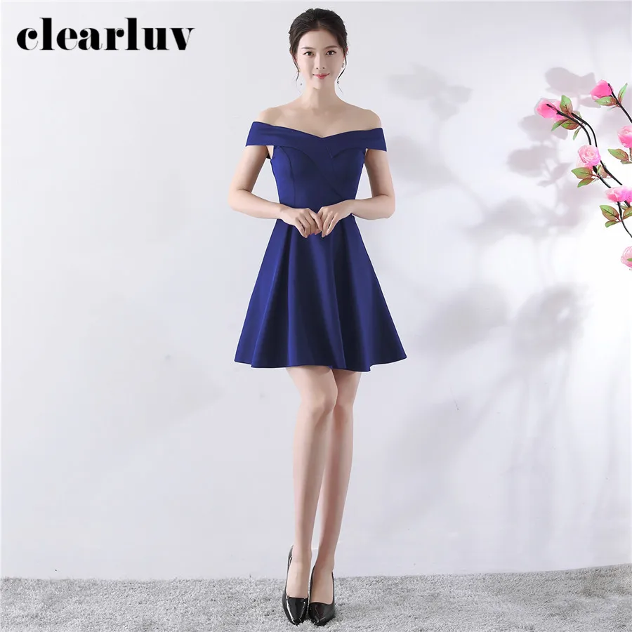 

A Line Prom Dresses Plus Size Vestidos De Gala DX327-1 2020 Above Knee, Mini Party Gown Women Short Elegant Boat Neck Prom Gowns