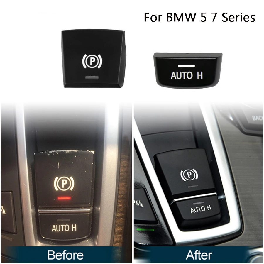 

Car Handbrake Parking Brake P Button Switch Cover For BMW 5 7 Series F01 F02 F07 F10 F11 F18 F30 520 523 730