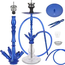 ADMY®Набор кальяна 72 см из алюминиевого сплава | содержит светящийся тепловой рюкзак | керамический диффузор | из нержавеющей стали | Криста