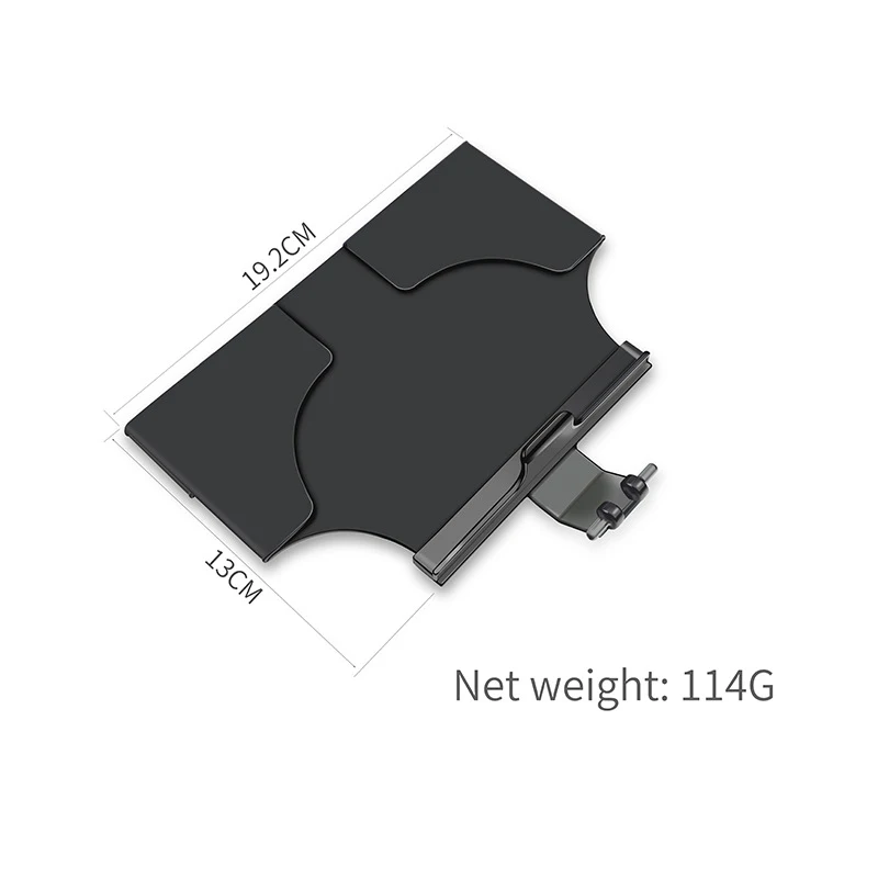 Дистанционное управление с экраном солнцезащитный козырек портативный складной антибликовый для защиты от солнца капюшон dji mavic 2 pro& zoom drone аксессуары - Цвет: Черный