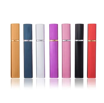 

300pcs Metal Case Glass Tank 12ml Perfume Bottle Aluminum Nozzle Spray Refillable Bottle Cosmetic Glass Container