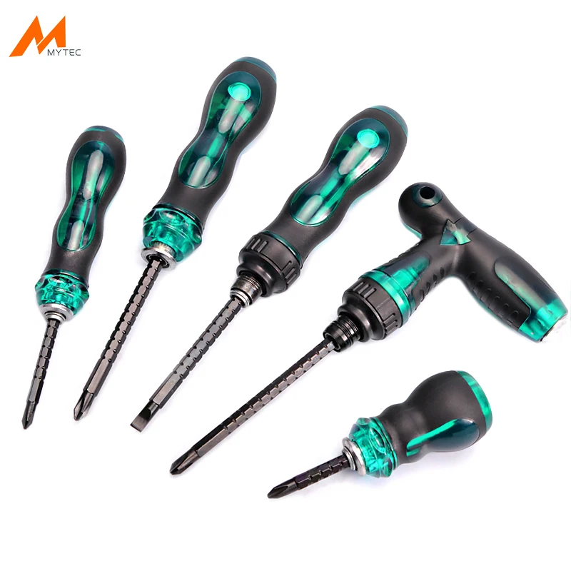 1pc Phillips and Slotted Screwdriver Bits Magnetic Multifunctional Retractable Ratchet Screwdrivers High Quality Double Head | Инструменты