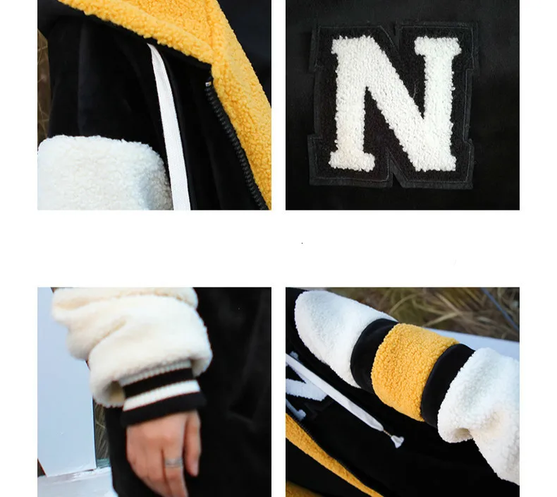 Max LuLu Korean Fashion Ladies Punk Streetwear Womens Thicken Fur Hooded Hoodies Casual Warm Sweatshirts Winter Clothing