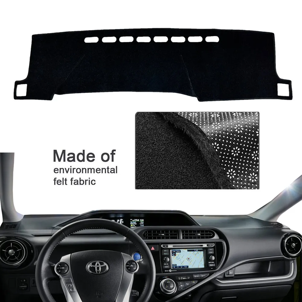 Dashboard Cover Dash Mat For Toyota Prius C Aqua Nhp10 2012-2019 Pad  Sunshade Carpet Cushion Sun Visor Protect Car Accessories Car Stickers  AliExpress