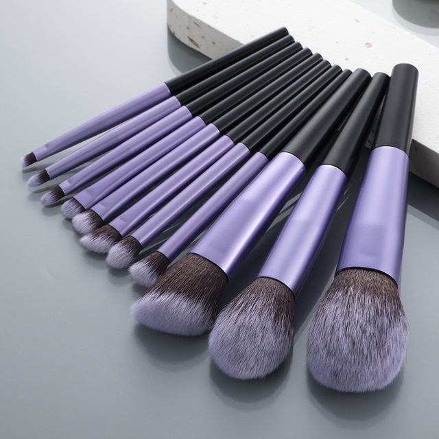Long Tube Makeup Brushes Travel Set Professional Natural Hair Powder Foundation Eyeshadow Contour Eyebrow Cosmetic Brush Kit