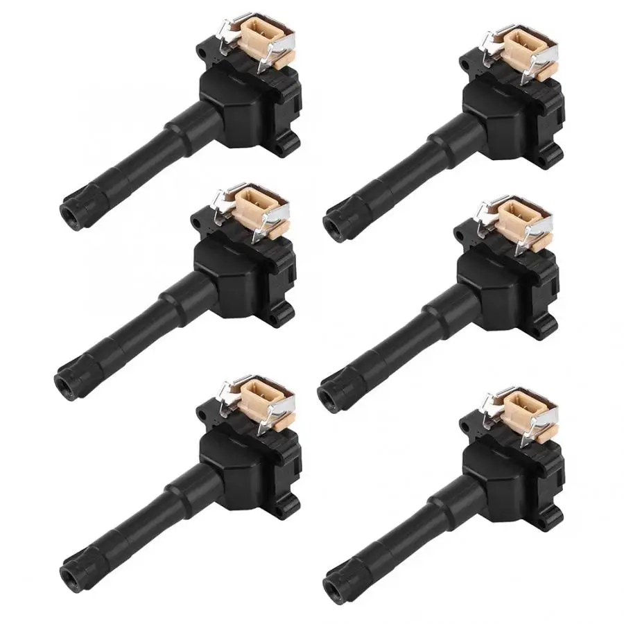 6 шт PBT катушки зажигания пригодный для 318i 525i M3 90-95 UF226 12131703359 12131726178 12131727108 12131729842