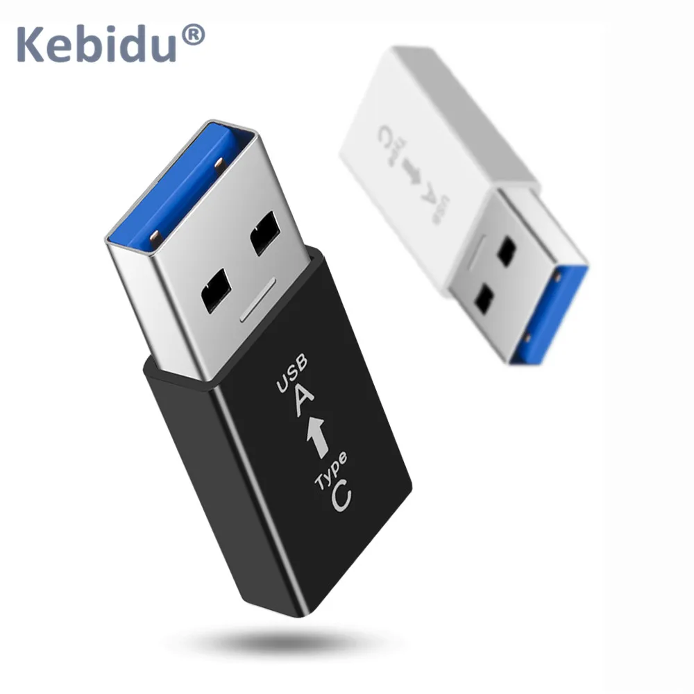 Kebidu USB-C type C Женский к USB 3,0 Мужской переходник конвертер адаптер для Xiaomi samsung huawei автомобильное USB зарядное устройство