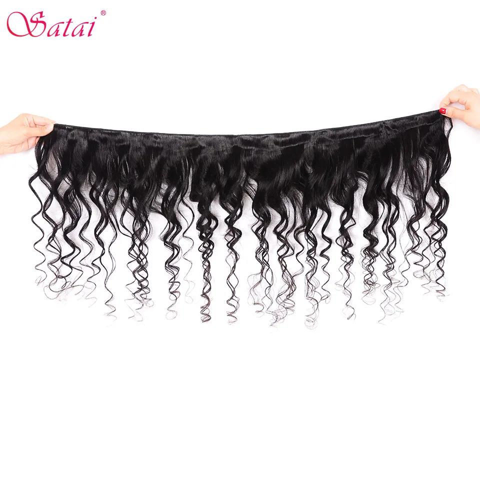 Satai свободная волна бразильские человеческие волосы 8-28 дюймов не Реми наращивание волос 8-28 дюймов натуральный цвет может быть краситель и отбеливатель