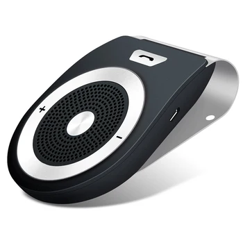 

Bluetooth Music Receiver Speaker Hands Free Car Accessories Wireless Noise Suppression 4 Languages On Sun Visor