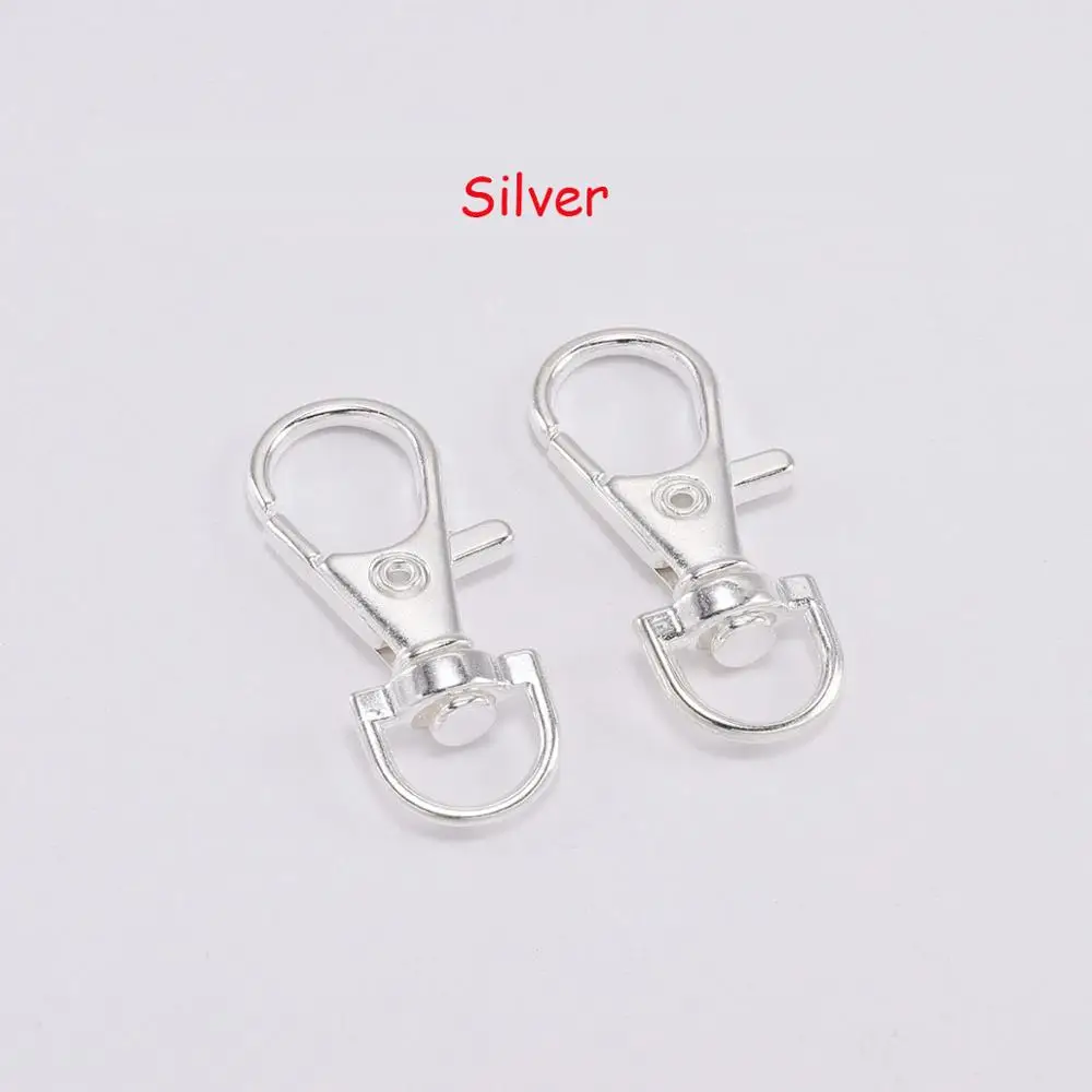 10 шт./лот большое раздельное кольцо для ключей застежка карабин соединитель