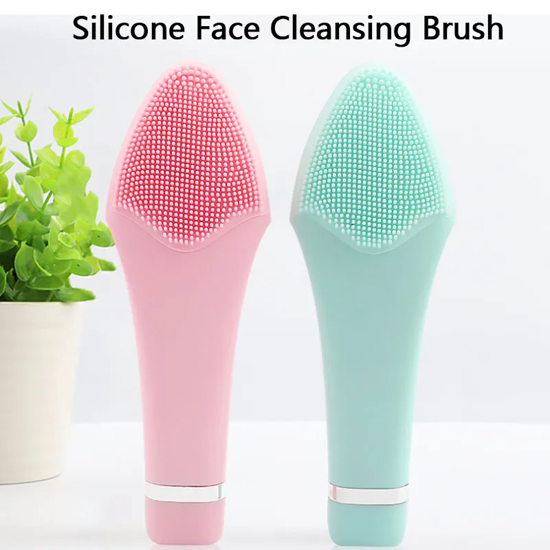 

Electric Silicone Face Cleansing Brush Pore Facial Cleanser Ultrasonic Vibration Deep Washing Face Massager Beauty Instrument