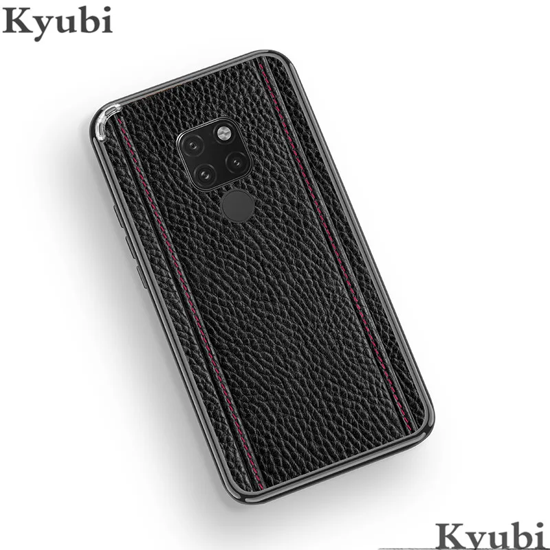 Чехол из натуральной кожи с текстурой личи для huawei mate 20 P20 Pro mate 20X, металлический каркас, чехол для huawei mate 20 P20 ETUI