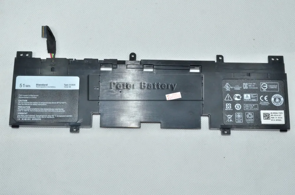 JIGU 14 8 V 51WH Оригинальный аккумулятор для ноутбука 3V806 DELL Alienware 13 серии ECHO QHD ALW13ED