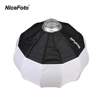 

NiceFoto 50cm/20inch Foldable Lantern Style Softbox Ball Shape Soft Box With Bowens Mount Quick-Install Portable for Flash Light