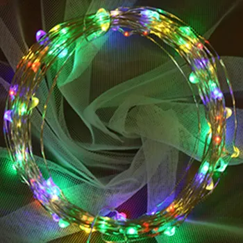 

100 Holiday LED String Light Wire Starry Rope Waterproof Flexible Fairy Lights Party Garde+Power Adapter #20