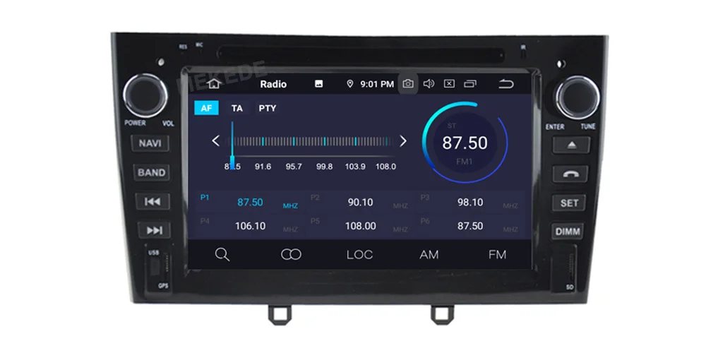 Excellent MEKEDE 7 inch 1024*600 8 Core Android 9.0 4G RAM 64GROM Multimedia Car dvd Player For Peugeot 308 408 with wifi radio GPS BT RDS 11