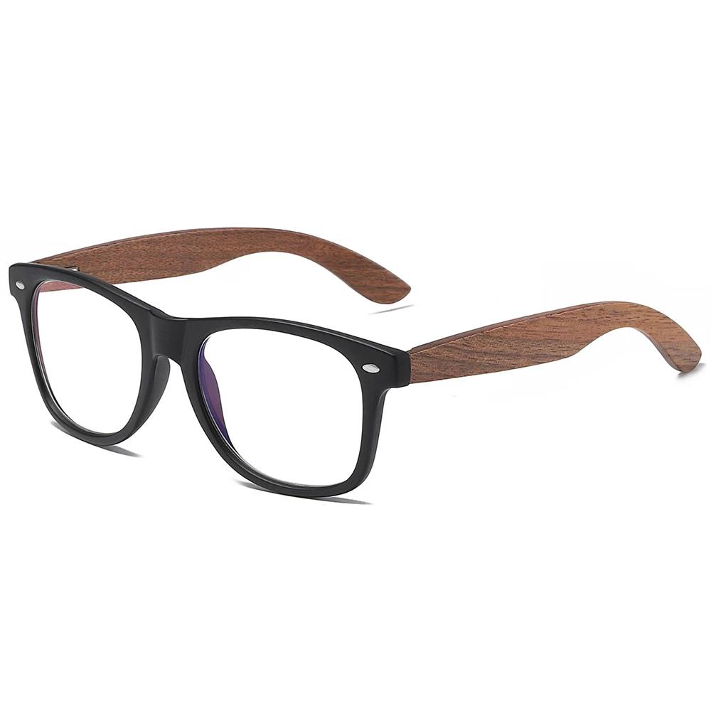Eco-Friendly Retro Walnut Wood Sunglasses - Polarized UV Protection Anti-Blue Lens Men's Fashion