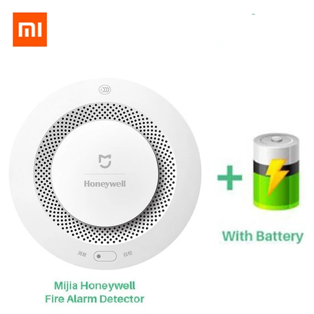 Xiaomi Mijia Smart Smoke Detector Bluetooth mesh compatible Fire Alarm Monitor Remote Control Sound alert sensor home security 