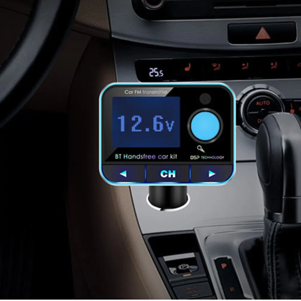 Цифровой Bluetooth fm-передатчик MP3 плеер Громкая связь вызов автомобильный комплект поддержка USB флэш TF Micro SD AUX аудио музыкальный плеер