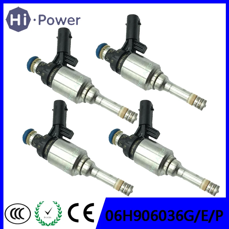4 PCS Fuel Injector OEM 06H906036G 06H906036E 06H906036P for VW Volkswagen BEETLE CC EOS PASSAT PASSAT CC TIGUAN JETTA2.0T L4