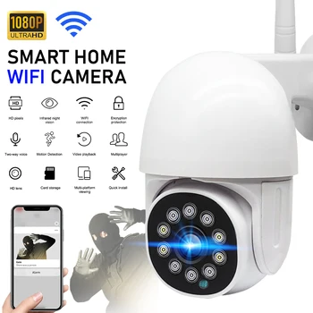 

1080P PTZ IP Camera AI Human Auto Tracking WIFI Wireless Camera Voice Intercom Smart Light Security CCTV Camera Night Vision