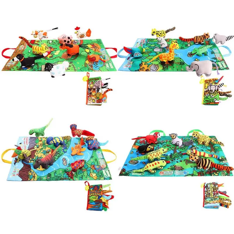 

Infant Cloth Books Infant Soft Stereoscopic Early Educational Gift for Newborn A2UB