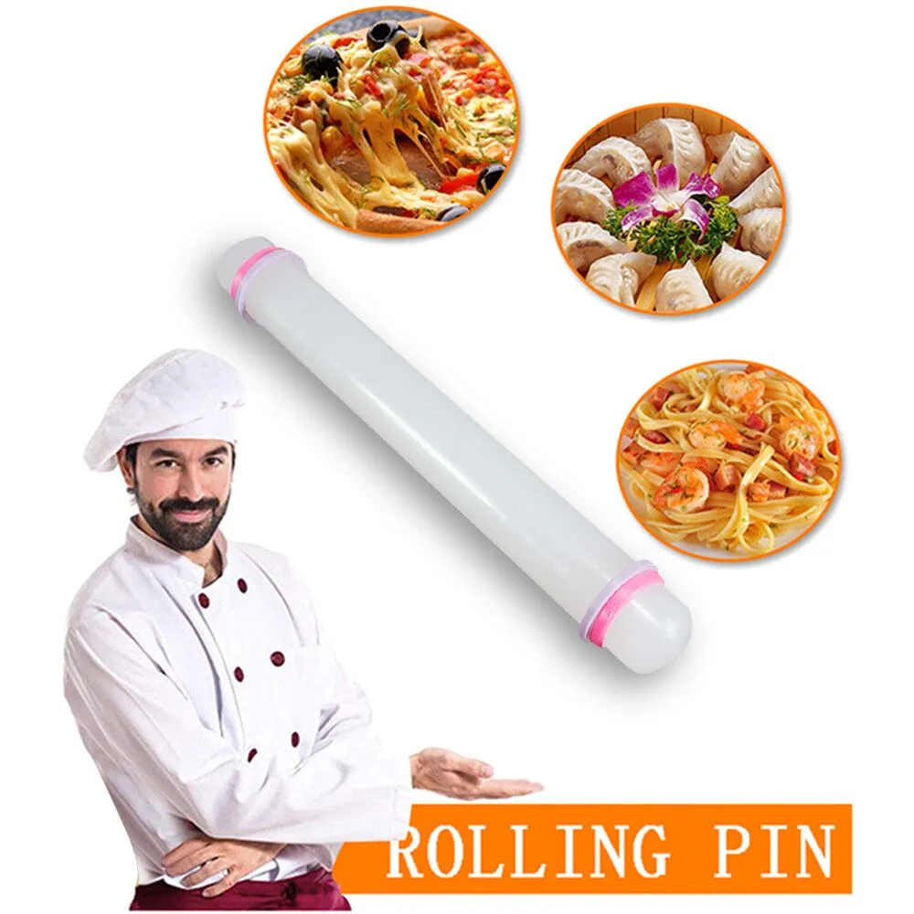 Non-stick Fondant Roller Silicone Rolling Pin Cake Pastry Cooking Baking