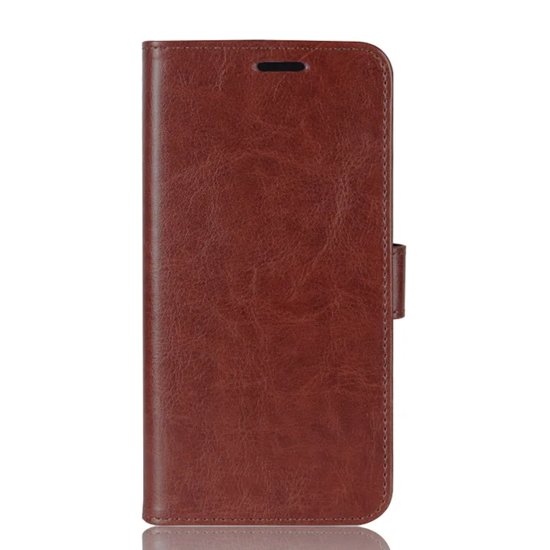 Кожаный чехол для zte Blade V9, чехол с откидной крышкой, кожаный кошелек, чехол для zte Blade A6 Lite A0622, чехол для телефона - Цвет: Коричневый