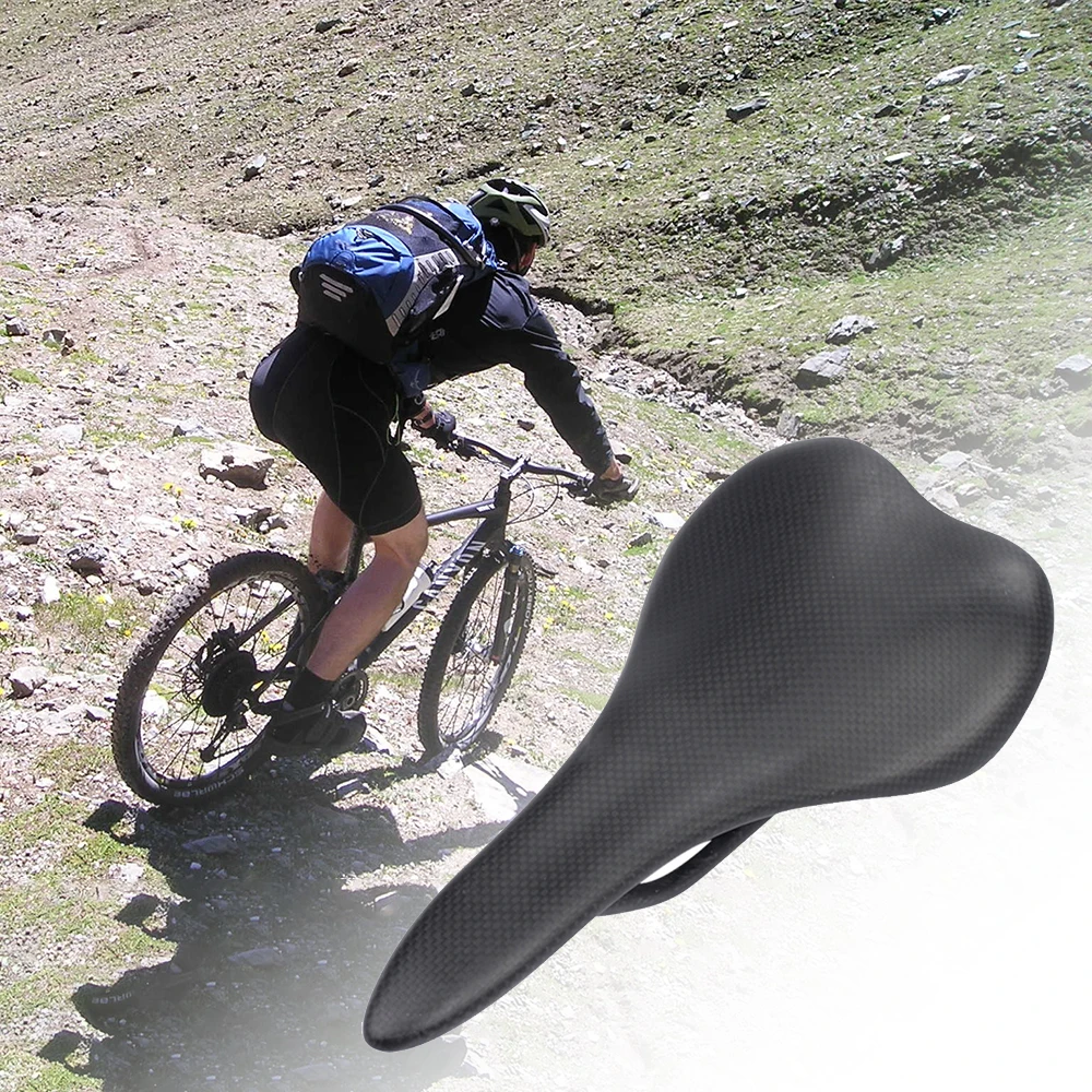 Универсальный углеродного волокна Горный Дорожный Велосипедное Сиденье для