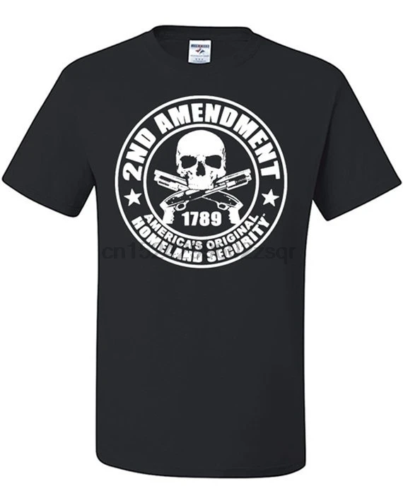 Вторая поправка Футболка мужская патриотический пистолет под контролем с