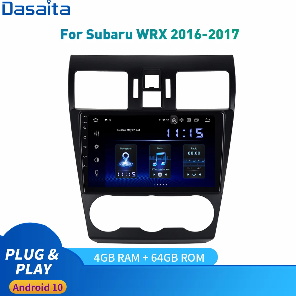 Автомагнитола на Android 10 0 для Subaru Forester/WRX мультимедиа 2016 - 2019 стерео 2Din DSP HD IPS 1280*720