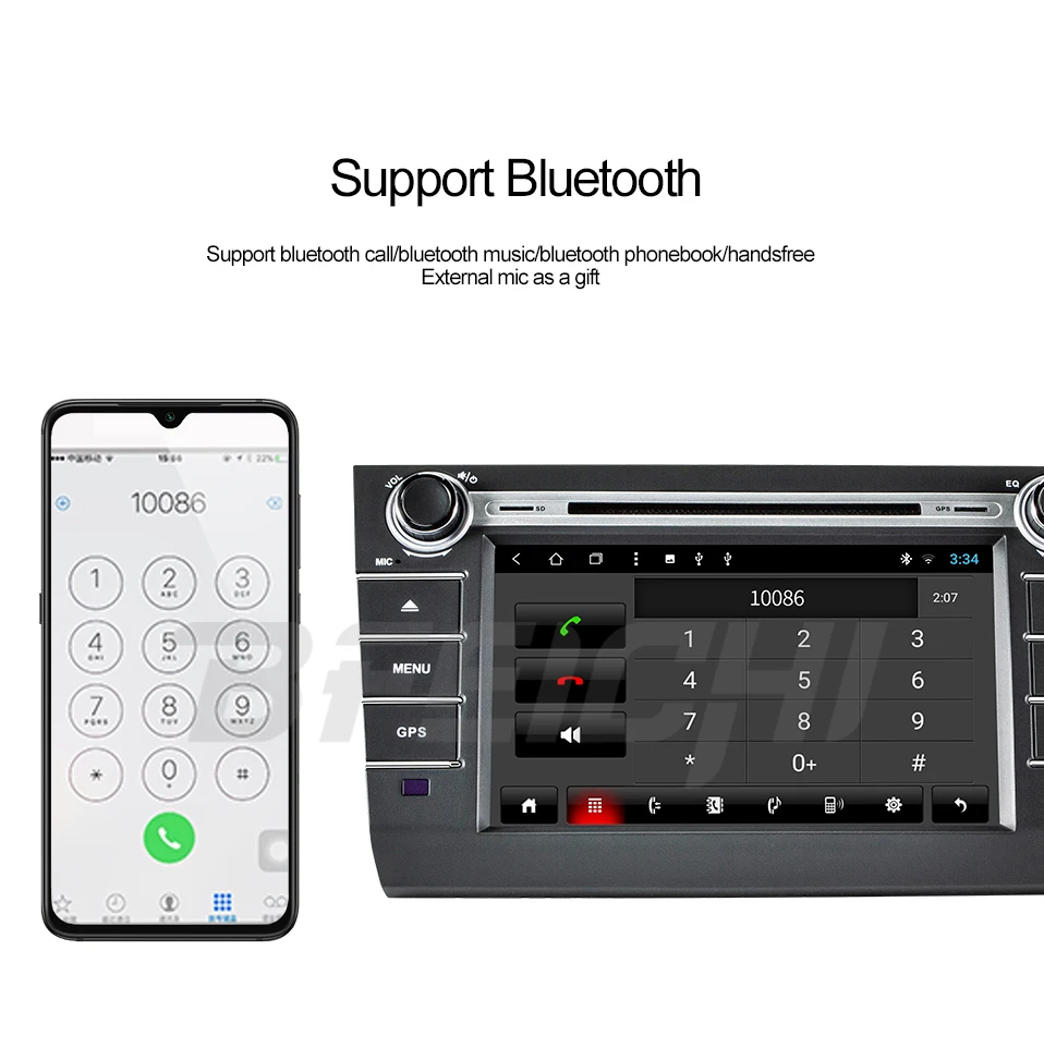 Excellent Bfeichi android 9.0 car dvd  for  Suzuki Swift 2004 2005 2006 2007 2008 2009 2010 dvd player navigation 10