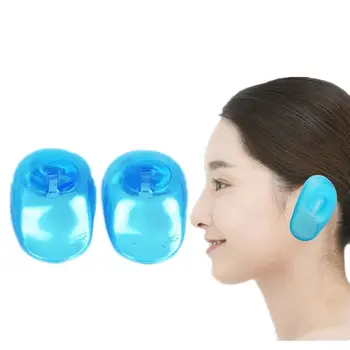 

1 Pair New Clear Silicone Ear Cover Hair Dye Shield Protect High Quality Salon Ear protector New Styling Accessories