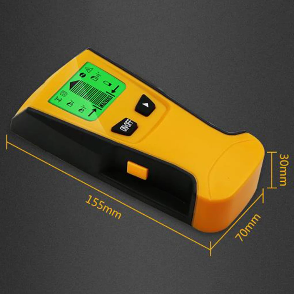 

LCD Digital Wall Detector Metal Wood Studs Finder AC Cable Live Wire Scanner Kit