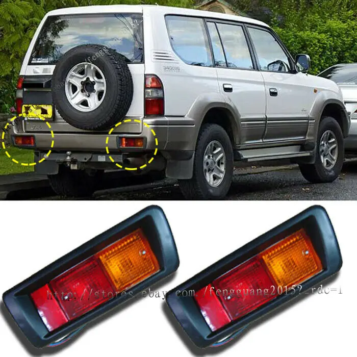 Для TOYOTA Prado LC90 1998-2002 задняя противотуманная фара фары на задний бампер стоп подсветка автомобиля модификация автомобиля аксессуары