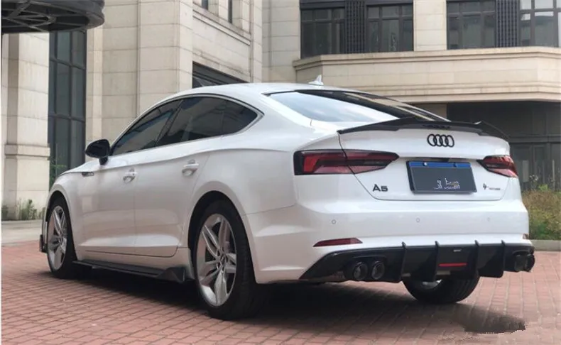 Для Audi A5 S5 B9 углеродное волокно задний спойлер высокого качества бампер диффузор авто аксессуары