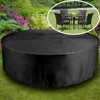 Oxford Cloth Waterproof Round Table Dust Cover Outdoor Furniture Dustproof Sofa Chair Snow Rain Patio Protective Case 3