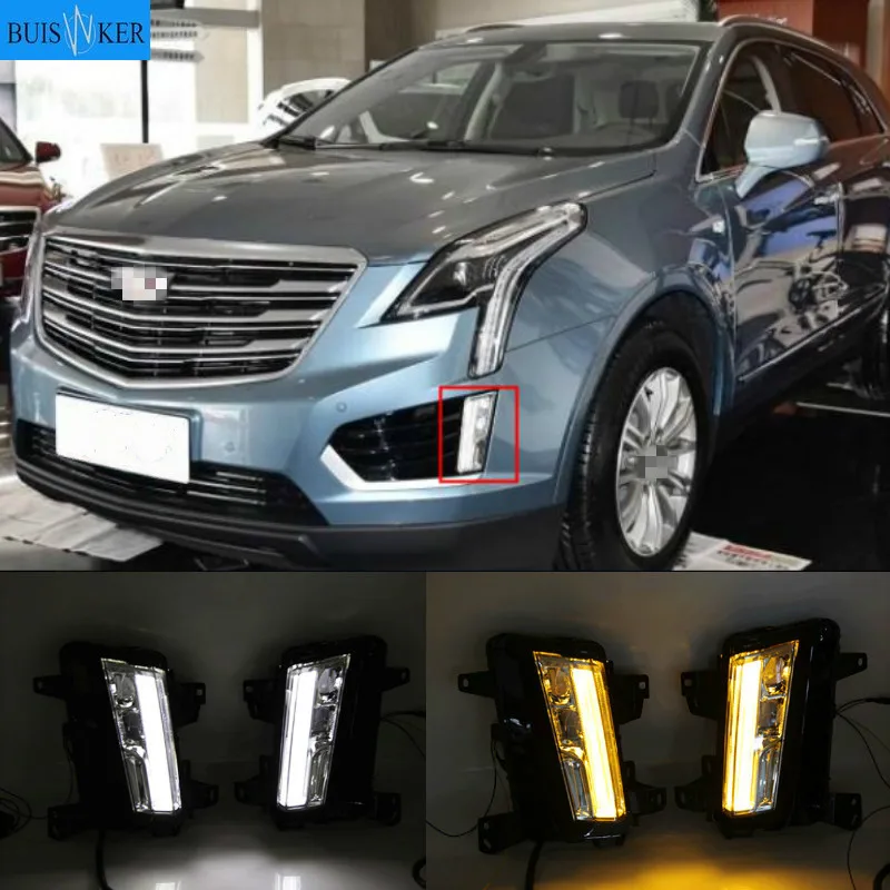 LED daytime running lights For Cadillac XT5 2016 2017 2018 2019 2020
