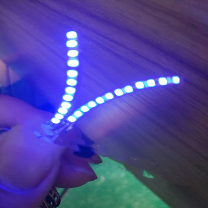 BearPaw 1 пара Led накладные ресницы женские светящиеся цветные накладные ресницы будут светиться вечерние светящиеся блестящие ресницы