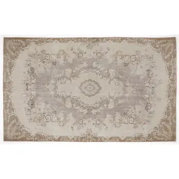 

Handmade Beige Vintage English English Area Rug 165x277 Cm-5'5''X9'1''