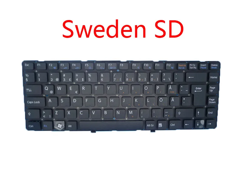 Ноутбук SW CA BE IT SD клавиатура для SONY для VAIO VPCEA VPC-EA серии швейцарская Канада Бельгия Италия Швеция 148792341 148792231 Новинка