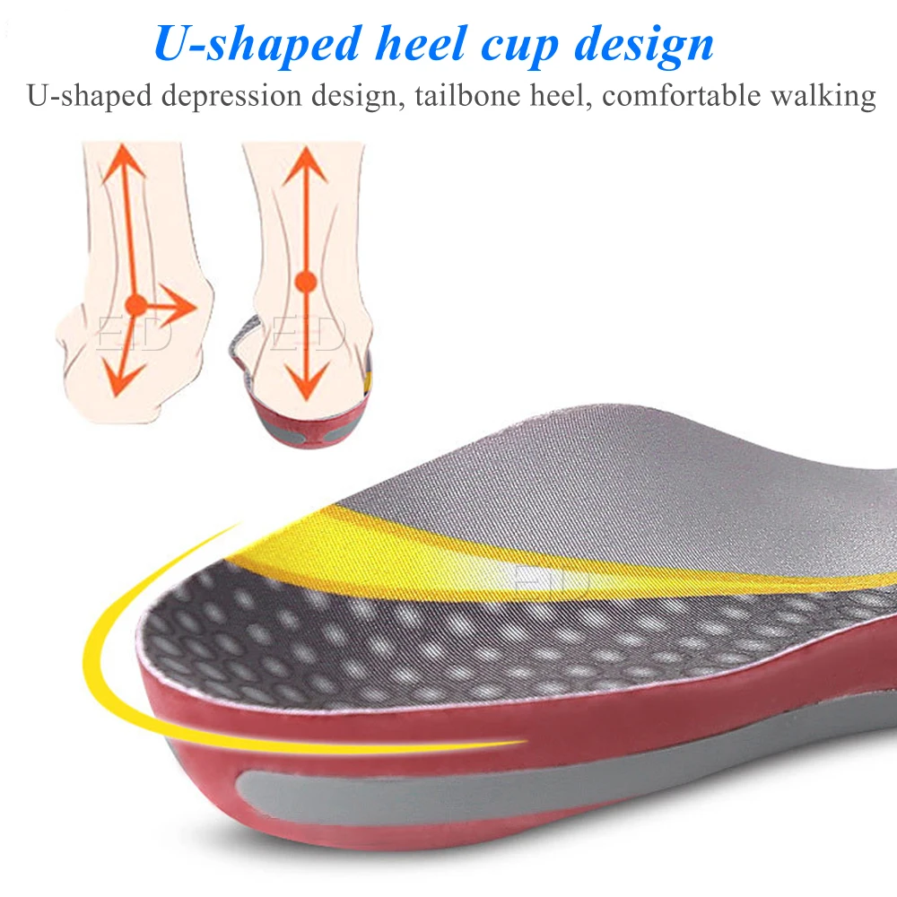 EiD Orthotic Arch Support Insoles Gel Pad Flat Feet Orthopedic Insoles for feet Women Men Plantar Fasciitis Feet Pain foot care