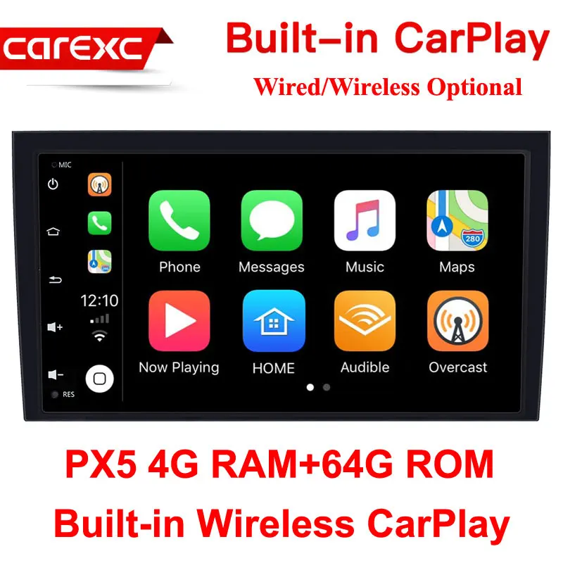 PX5 64G ROM Carecc 8 дюймов 2 din Android 9,0 автомобильный радио мультимедиа для Audi A4 B6 B7 S4 B7 B6 RS4 B7 сиденье Exeo 2002-2008 gps Навигация стерео - Цвет: PX5 64G ROM