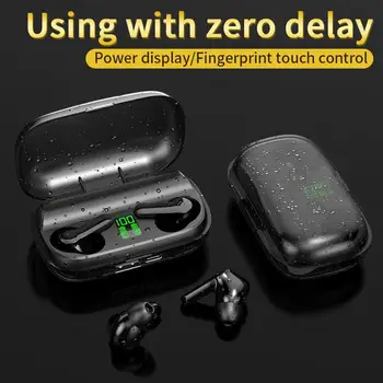 

LED Display Touch Control Waterproof 9D Stereo Fast Charge Bluetooth Earphone Wireless In-Ear Music Sport Bass Earbuds