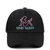Men Women Letter SEND NUDES Emboridery Snapback Cap Cotton Baseball Cap Hat Adjustable Hip Hop Dad Hats Bone Garros Casquette 4