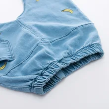 Новые стильные детские модные джинсовые шорты, детские универсальные джинсы со средней талией для мужчин и женщин