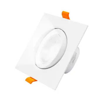 

Cool white 5000K LED Down Light Angled Square 9W LED Recessed Vaulted Ceiling Spotlight Cut Hole Diameter 90-100MM AC100~240V