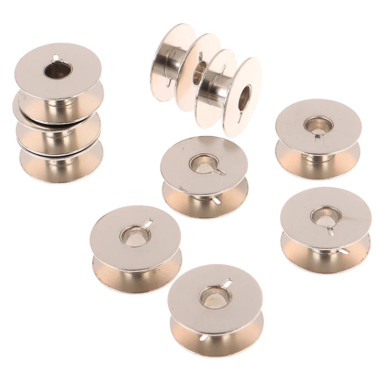 10PCS Stainless Steel Sewing Machine Bobbins Spool for Brother Janome Singer Metal Craft Tool | Дом и сад