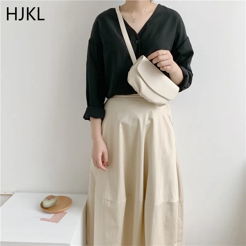 

Bag Female 2020 New Solid Color Slung Fashion Casual Trend Female Bag Temperament Wild High Quality Pockets Ladies Shoulder Bag