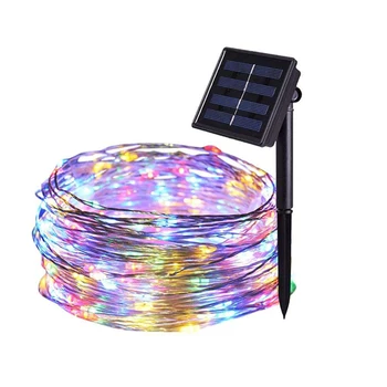 

LED Fairy Solar String Light Waterproof Outdoor Copper Wire Garland Lamp